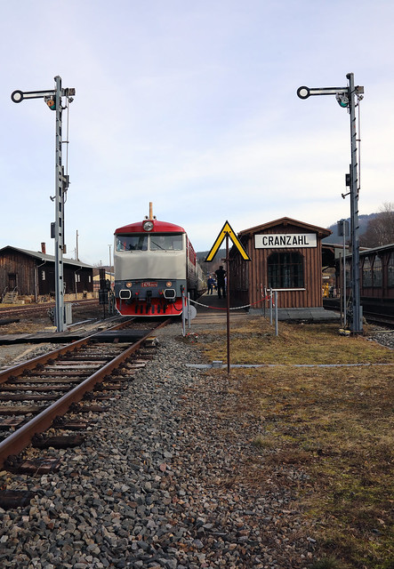 IVK, T478 2078  (90 54 3749 240-8 CZ-IVK) at Cranzahl (Germany) on 10th February 2024 working GRUMPY Railtour
