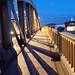 Rochester bridge with shadows