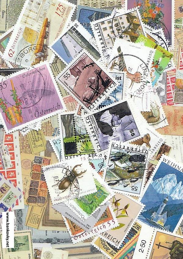 Austria 50 various stamps from 2002
