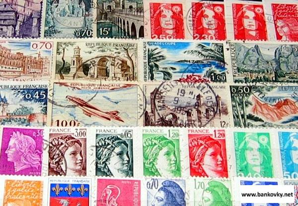 France 200 various stamps