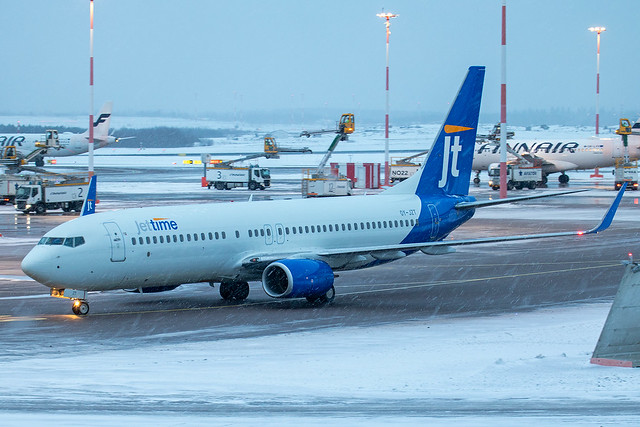 Jettime - Boeing 737-8AL/W OY-JZT @ Helsinki Vantaa