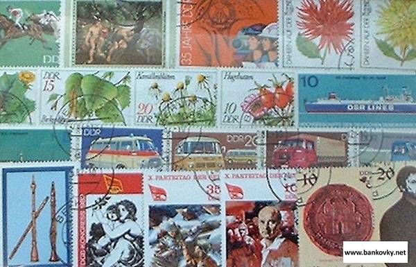 DDR 250 various stamps