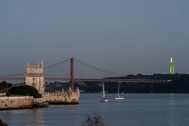 Torre de Belém — Cristo Rei — Ponte 25 de abril — Rio Tejo