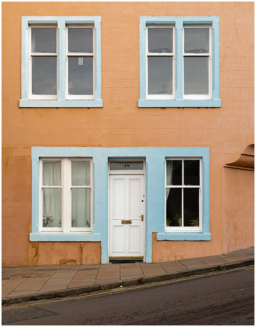 House - Orange and Blue, Pittenweem, Fife-2