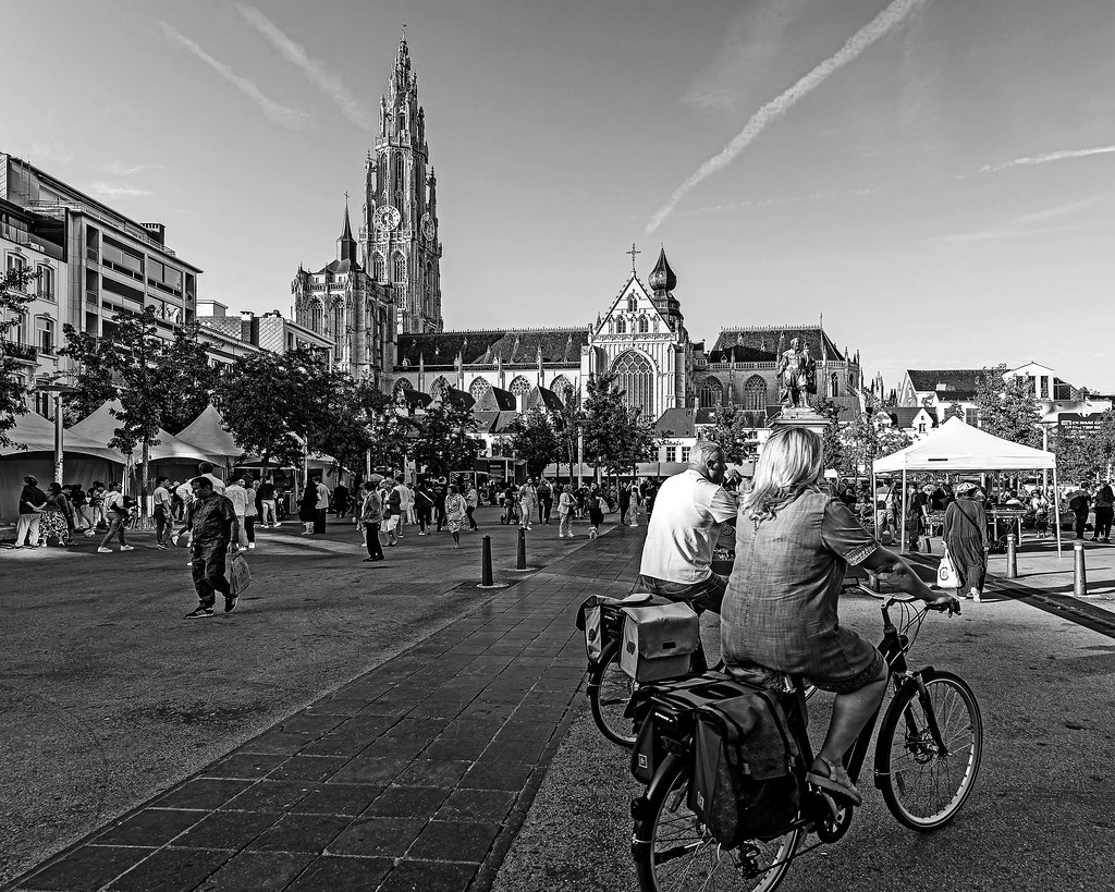 Antwerp City View (Fuji Neopan ACROS 100)  (Olympus OM-1 & Olympus 8-2mm f4 Zoom)