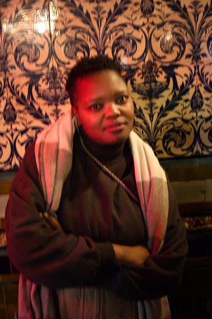 DSC_4241 Basadi from Botswana Out on the Town at The Ten Bells English Pub Commercial Street and Fournier Street Spitalfields London