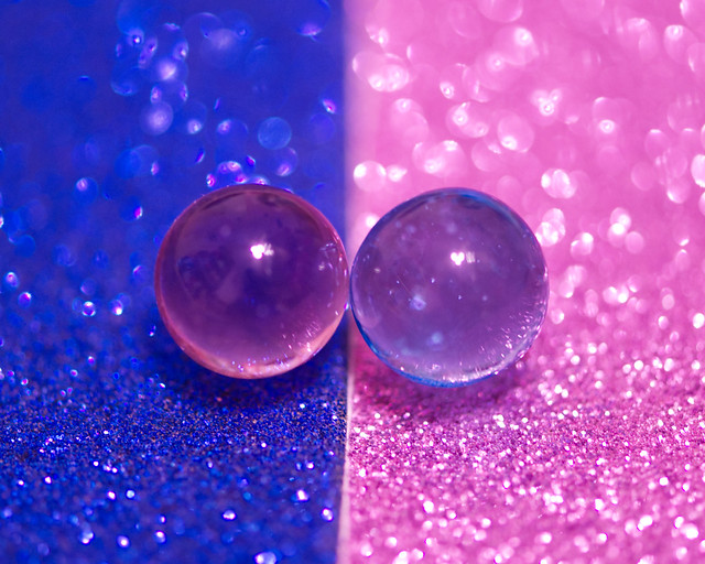 Pink & Blue Marbles