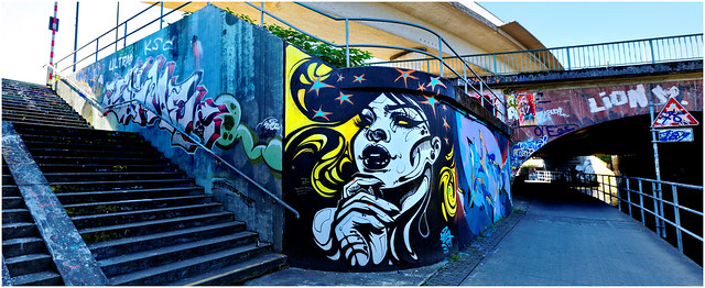 Graffiti 2023 in Karlsruhe.   Artist: Emesa