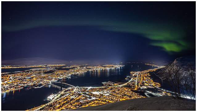 Aurora Borealis above Tromsø, Norway