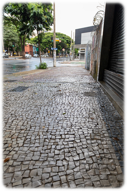 Pedra/Calçada portuguesa (Portuguese pavment) in Belo Horizonte