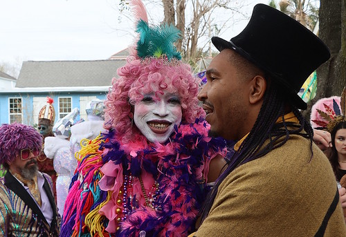 Maskers Society of St. Anne on Mardi Gras Day - February 13, 2024. Photo by Demian Roberts.