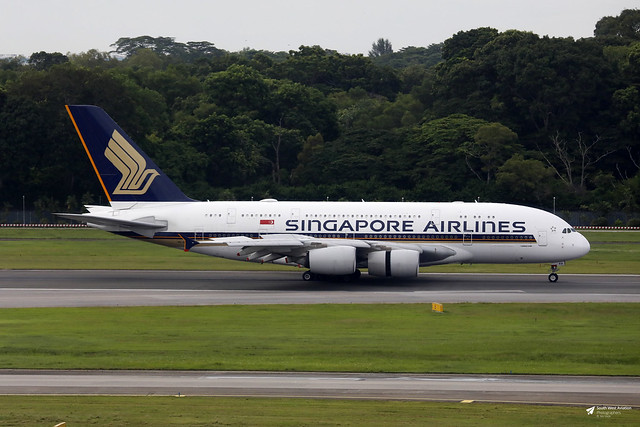 9V-SKQ Airbus A.380-841, Singapore Airlines, Changi Airport, Singapore