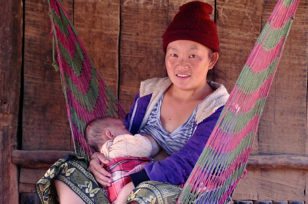 Laos- Hmong village- Phongsali