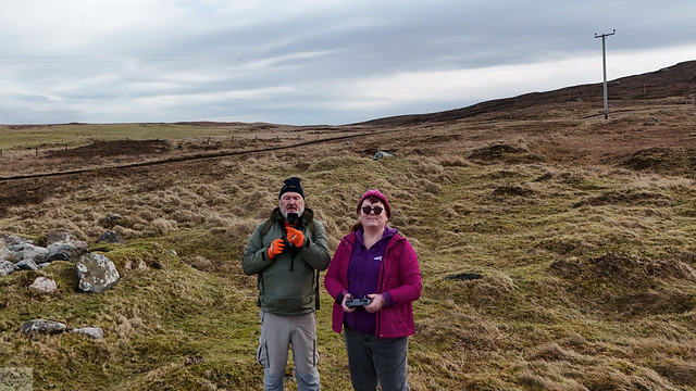 Lee and Claire at Scolpaig - Isle of North Uist