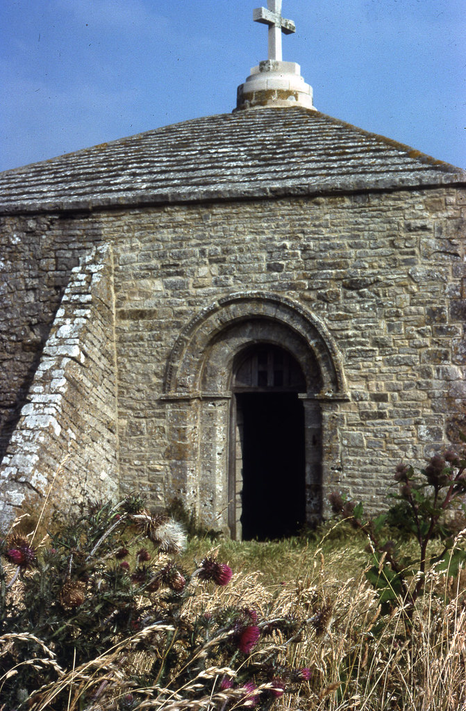 dorset - St Aldhelm's Chapel St Aldhelm's Head in the parish of Worth Matravers summer 1977 JL