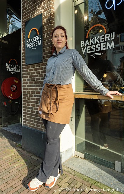 Mooie bakkersvrouw in Haarlem