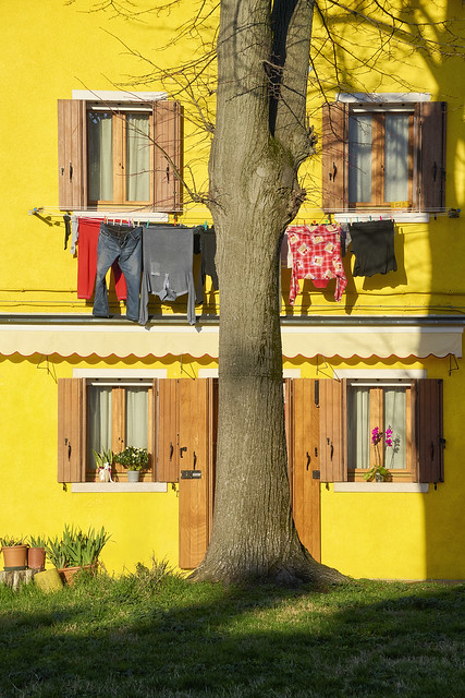 Yellow house in Burano