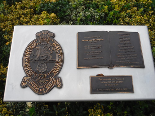 Lee O'Callaghan Memorial, Salisbury Row Park, Walworth (Detail) SWC Short Walk 59 - Burgess Park (Elephant &amp; Castle) 