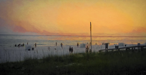 shadows by jjdraft, alabama beach landscape nikond7100 orangebeach painterly sunset topaz shadows