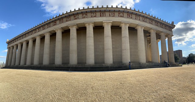 The Parthenon in Centennial park in Nashville Tennessee. #philliprigginsphotography #phillipriggins #Philfeedback #parthenon #parthenonnashville #athena #athensofthesouth#panorama #centennialpark #nashville #tennessee #tennesseephotography #Phil feedback