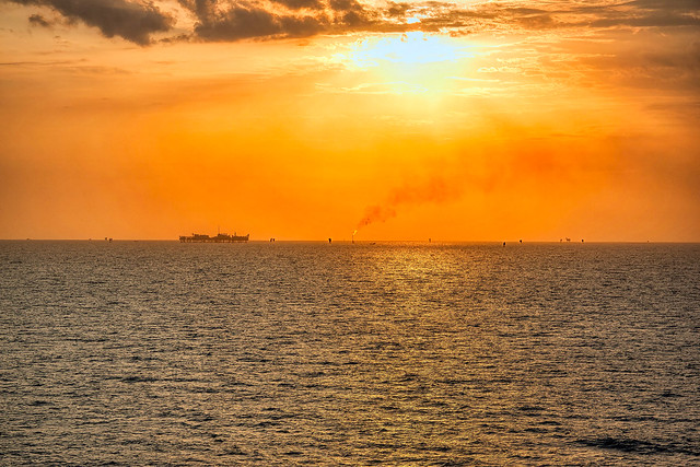 Sunrise over the Persian Gulf