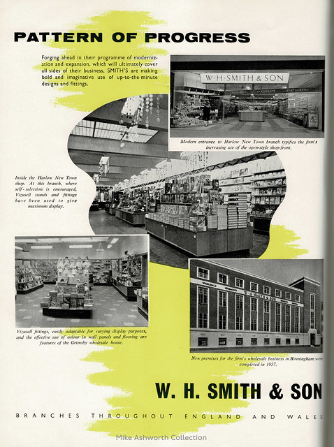 Pattern of Progress : advert issued by W. H. Smith & Son : in Design for Industry : Studio Ltd. : London : January 1959 :
