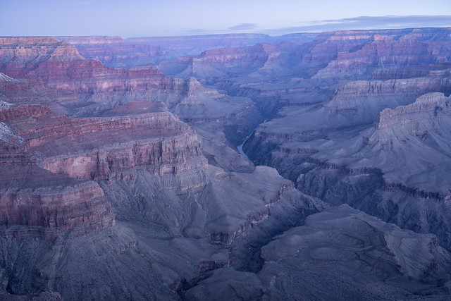 Grand Canyon in Morning Blue