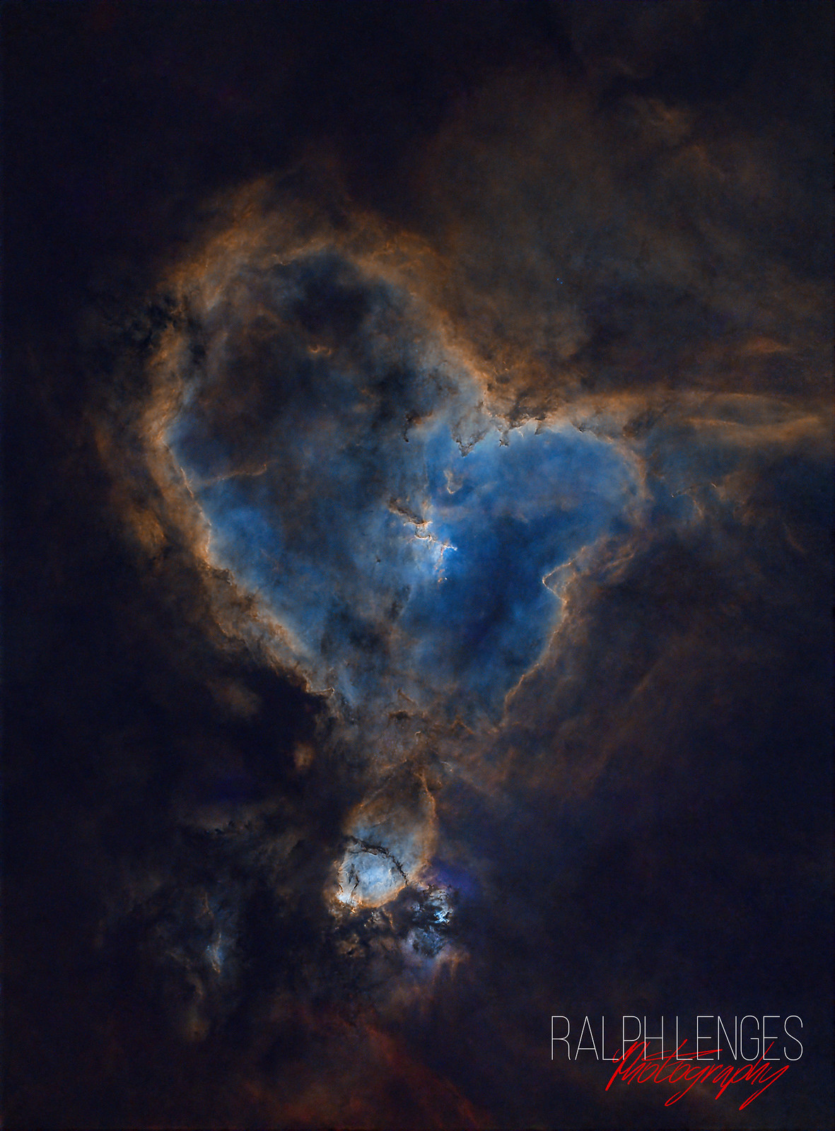 IC1805_The Heart Nebula (narrowband, starless)