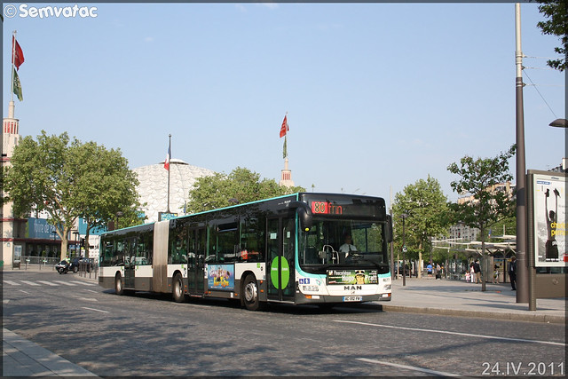 Man Lion’s City G – RATP (Régie Autonome des Transports Parisiens) / STIF (Syndicat des Transports d'Île-de-France) n°4677