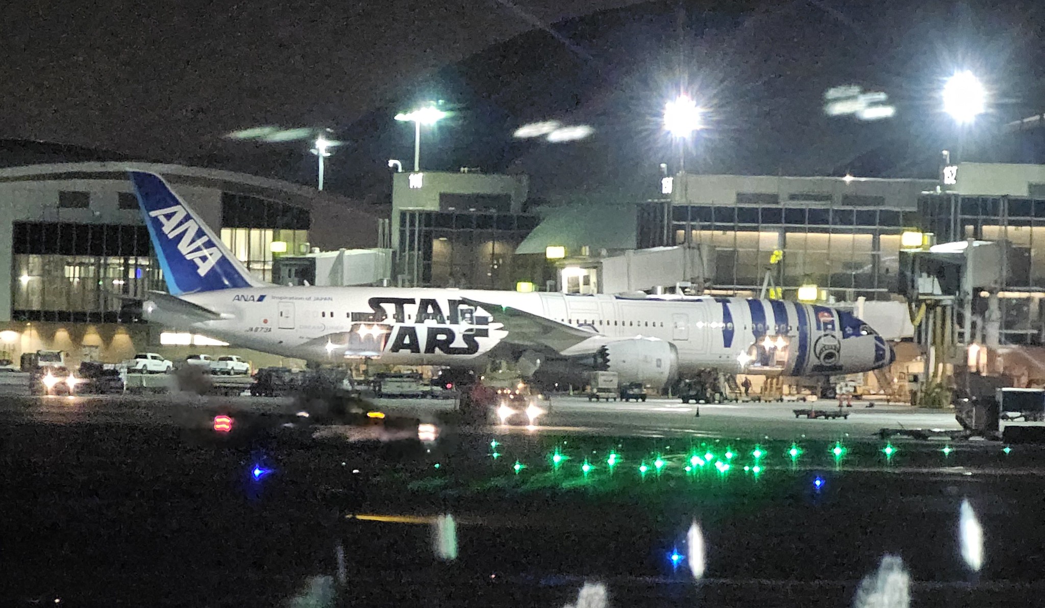 The Star Was ANA aircraft at LAX