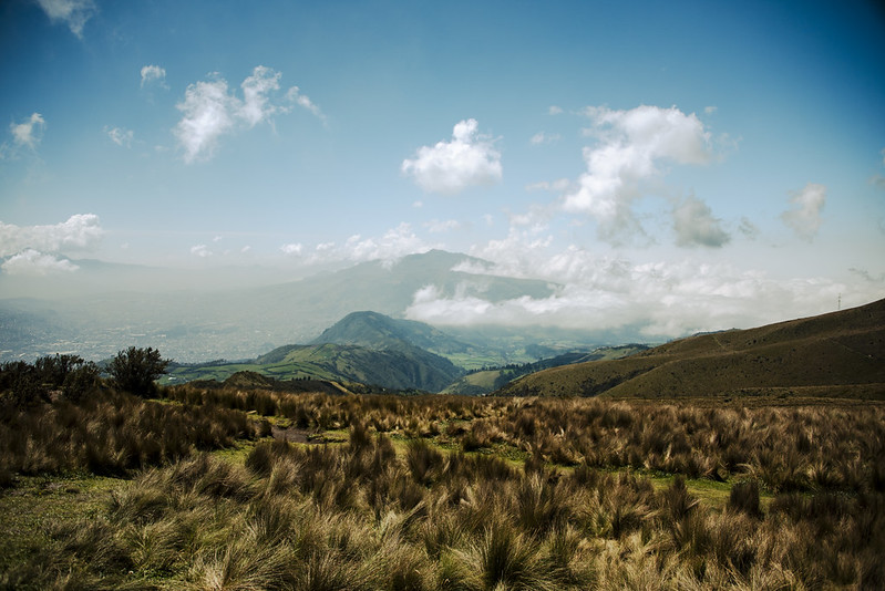 A view from Mt Pichincha.