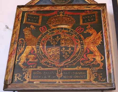 The Royal arms of King Edward VI, St Mary the Virgin, Westerham, Kent