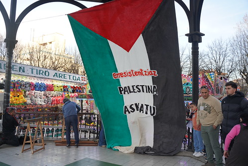 Palestinaren aldeko manifestazioa Errenteria-Oreretan