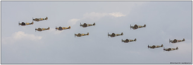A stirring sight and sound; The Duxford 'Big Wing' - a 12 Spitfire flypast