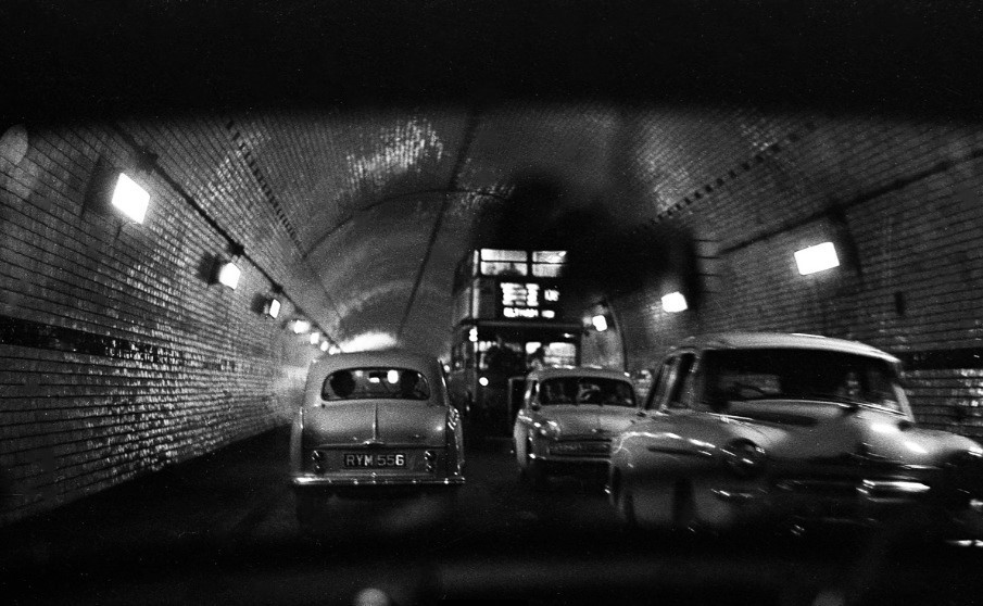 London transport RTL on route  108A  Blackwall tunnel 1960's.