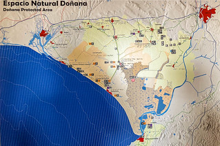 Karte des Nationalparks Coto de Doñana