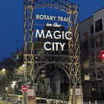 Magic City Huge and bright sign on the Rotary Trail in BHM

1st Ave S @ 20th St S