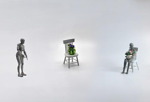 Dummies, Chairs and Flowers