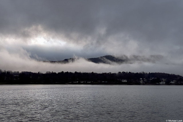 Low cloud; the Holy Loch, Argyll, Scotland.