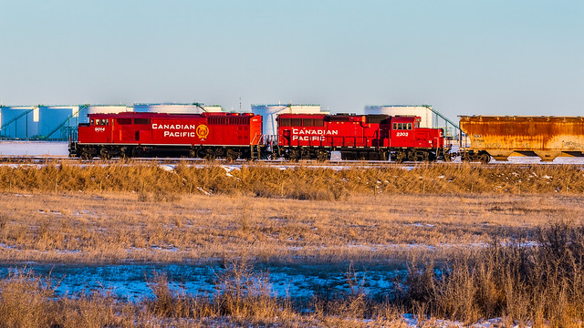 CP 9014 C46 at West Carseland Spur 02172024