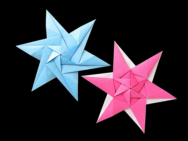Stella acuta A e Stella acuta A bicolore. Acute Star A and Acute Bicolor Star A