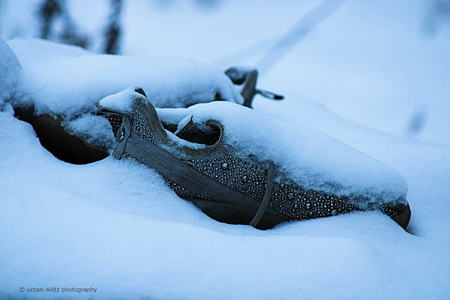 shoes in snow