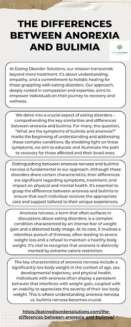 The Differences Between Anorexia and Bulimia