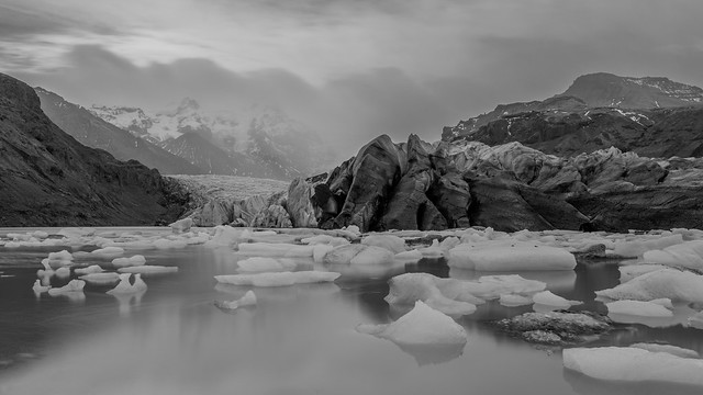 Gletser Svinafellsjokull.