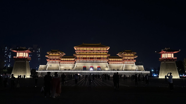 Illuminated Majesty: Yingtianmen Gate on China's National Day Holiday