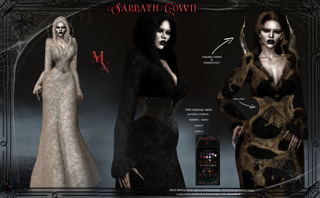 Sabbath Gown by Madame Noir @Sabbath