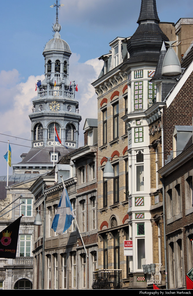 View along Grote Gracht, Maastricht, Netherlands
