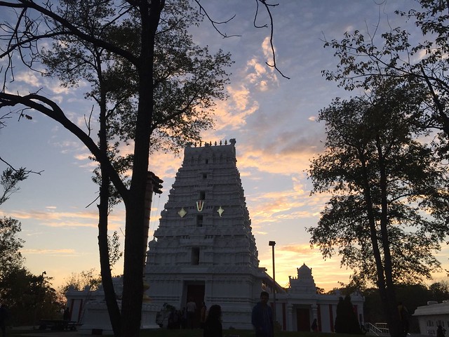 Gopuram of Lord Rama Temple in Lemony, IL.