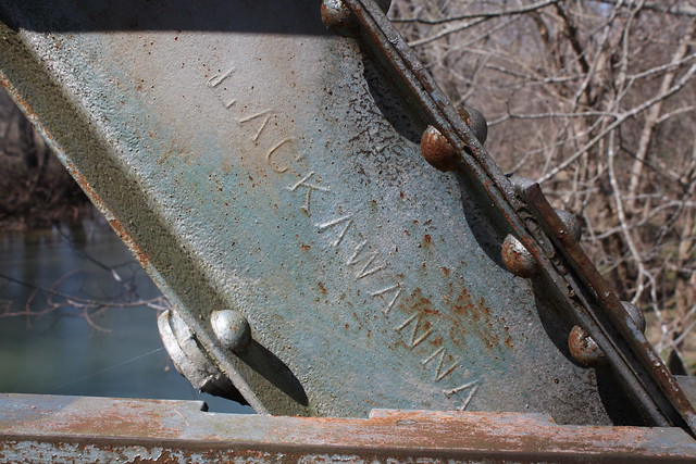 Old Trammel Creek Bridge Steel Makers Mark (Allen County, Kentucky)