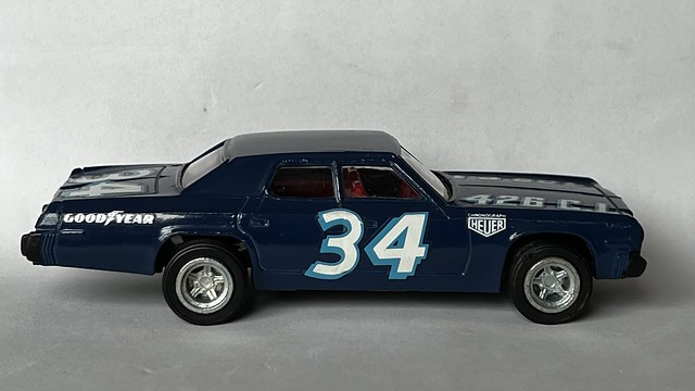 Dinky Toys - Number 201 - Plymouth Stock Car - Miniature Diecast Metal Scale Model Motor Vehicle